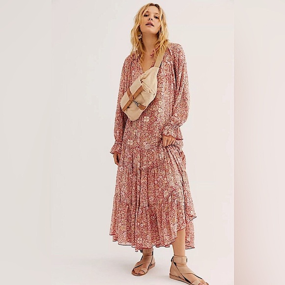 Free People Feeling Groovy Floral Maxi Dress. Size Small. - Picture 1 of 11